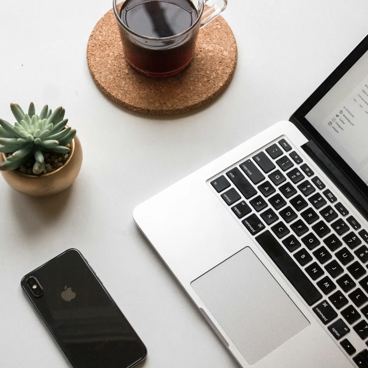 WordPress website on mobile phone