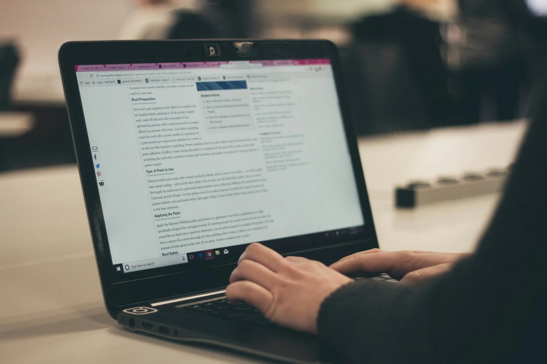 Professional content writer creating marketing copy for Canton businesses