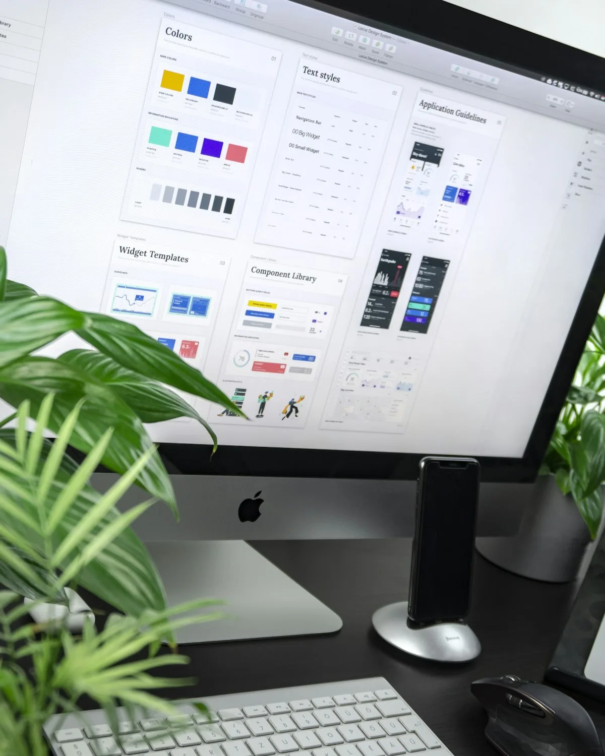 Developer coding modern website