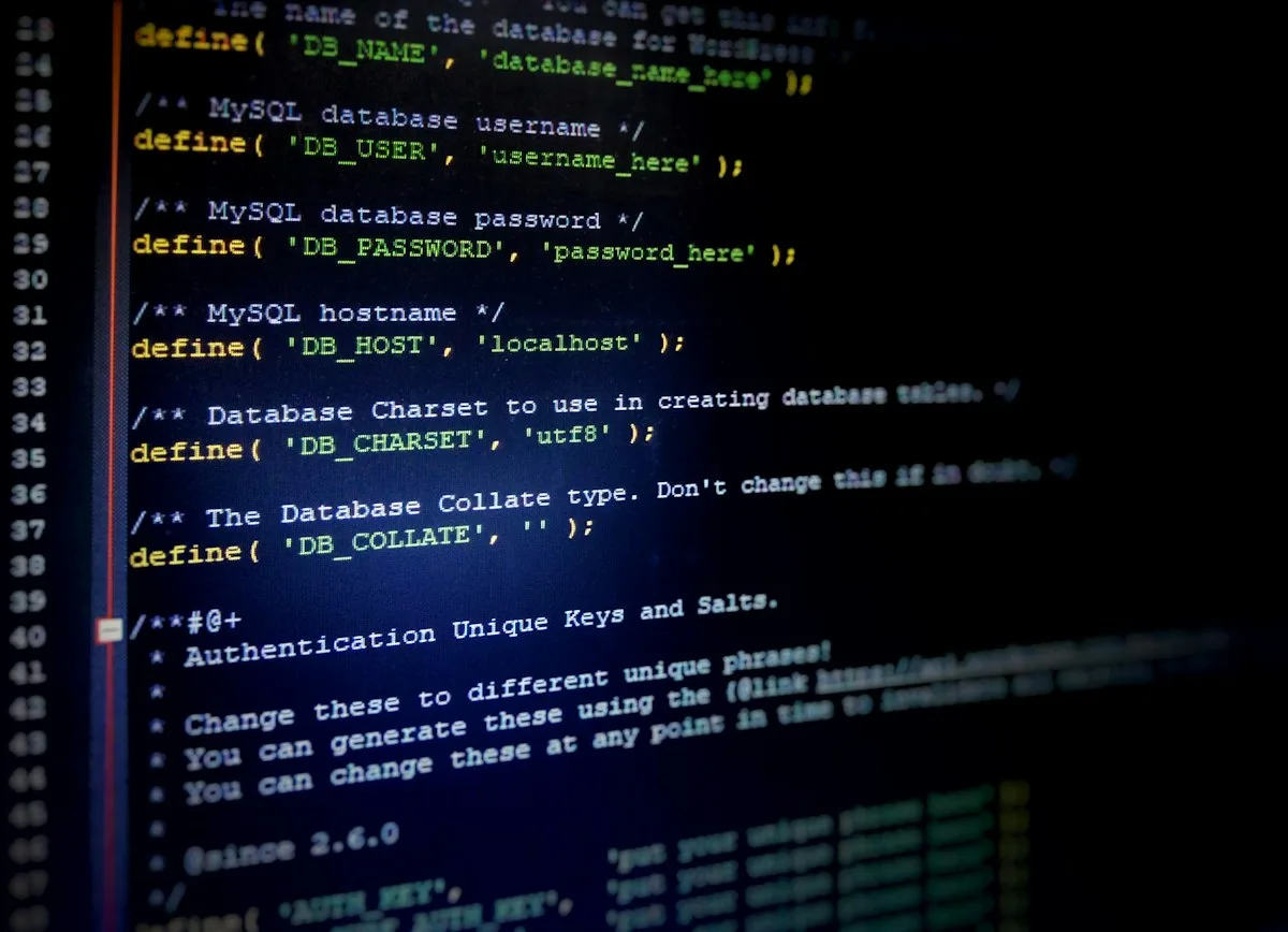 WordPress development code